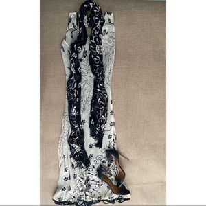 🥃 Reversible Floral Maxi | Black & Tan